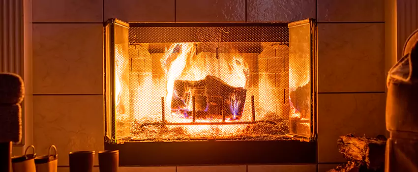 Mendota Hearth Landscape Fireplace Installation in St. Joseph, Missouri