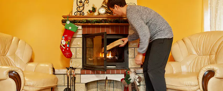 Rusted Metal Fireplace Restoration in St. Joseph, Missouri